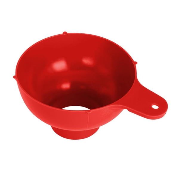 NOVELAR Wide Mouth Funnel, 6.55 in Corrosion-Resistant Plastic, Stable Grip for Home, Camping, or Travel