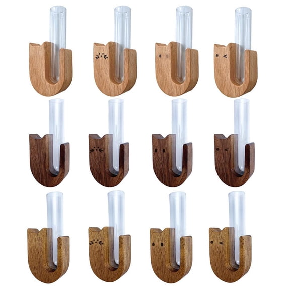 NOVELAR Wood and Glass Keepsake Box, 1.77 in Wide for Cat Whiskers, Compact Desktop Decoration for Pet Mementos, A Unique Gift for Cat Enthusiasts