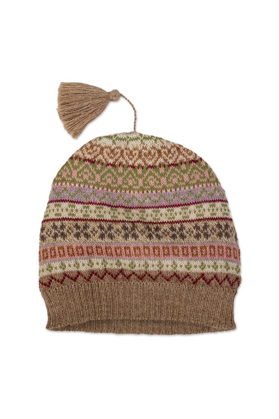 100% alpaca hat, 'Bright Patterns'