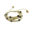 thumbnail image 1 of NOVICA Agate Shambhala-style bracelet, 'Peaceful Life', 1 of 1