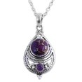 thumbnail image 1 of NOVICA Amethyst pendant necklace, 'Mesmerizing Sphere', 1 of 5
