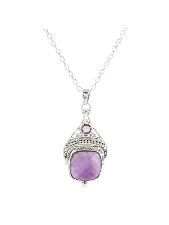Amethyst Purple Royalty Handmade Women's Jewelry Pendant Necklace