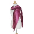 thumbnail image 1 of NOVICA Artisan Handmade Silk Scarf Pleated Ombre Accessories Scarves Pink Thailand ' Rose Magnificence', 1 of 3