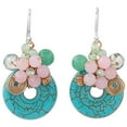 thumbnail image 1 of NOVICA Beaded dangle earrings, 'Moonlight Garden', 1 of 6
