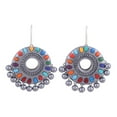 thumbnail image 1 of NOVICA Ceramic dangle earrings, 'Festive Days', 1 of 5