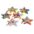 thumbnail image 1 of NOVICA Ceramic ornaments, 'Holiday Stars' (set of 6), 1 of 6