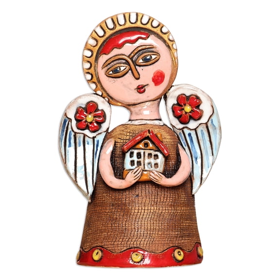 NOVICA Ceramic sculpture, 'Blessed Home'