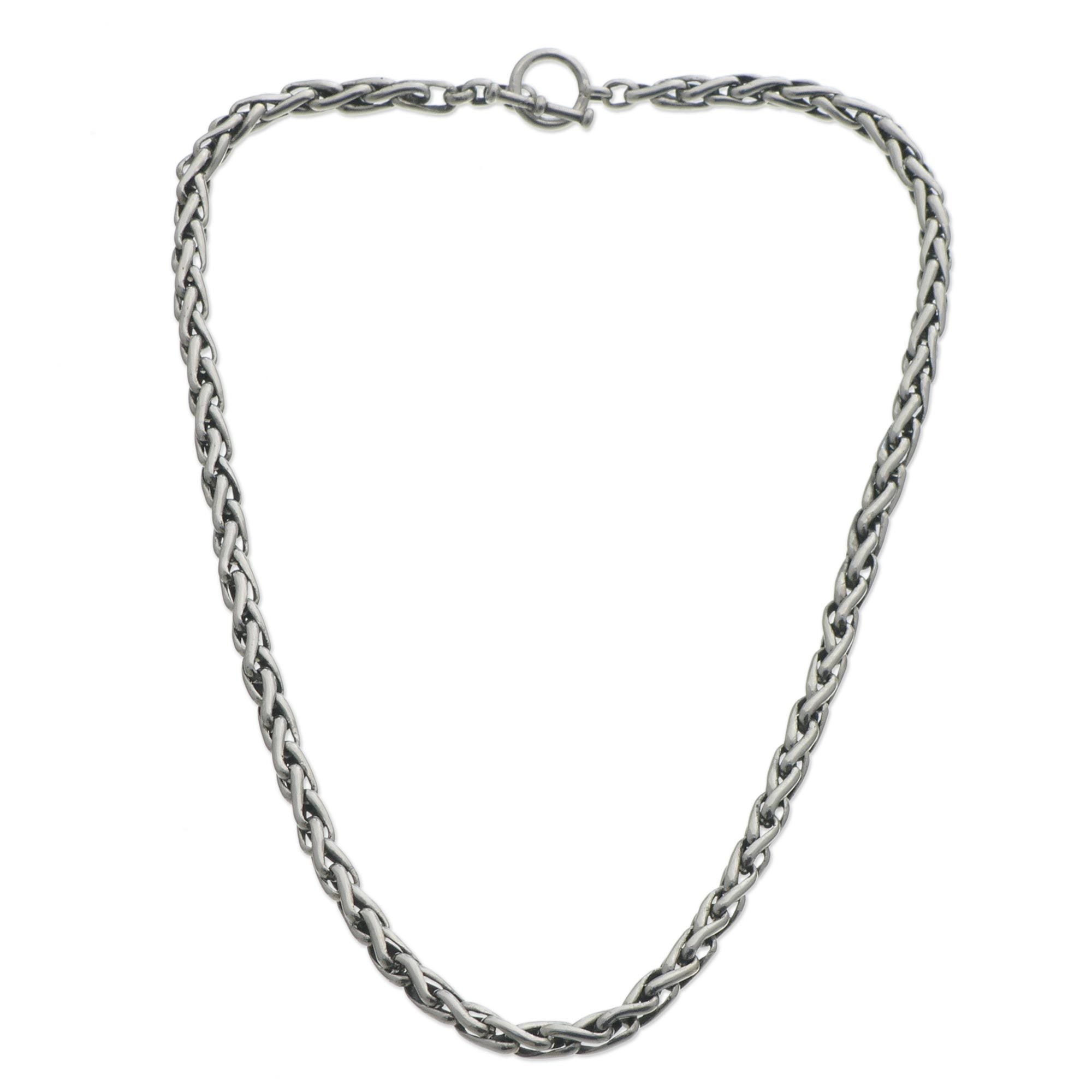 NOVICA Donna Pelle Legno Occhio di Tigre Collana Bone, 16,25 'Spirit Feather