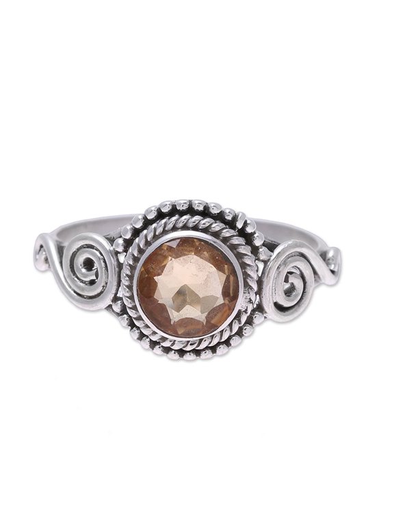 Citrine Assam Allure Handmade Artisan Unique Gift Cocktail Ring