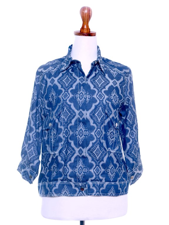 Cotton Grey Eyes Handmade Artisan Women's Fashion Clothing Jacket