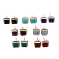 thumbnail image 1 of NOVICA Gemstone stud earrings, 'Color Magic' (set of 7), 1 of 7