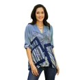 thumbnail image 1 of NOVICA Hand-painted batik cotton blouse, 'Artist on Holiday', 1 of 8