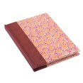 thumbnail image 1 of NOVICA Leather-accented journal, 'Sunny Blossoms', 1 of 6
