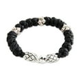 thumbnail image 1 of NOVICA Men's leather braided bracelet, 'Eagle Warrior', 1 of 6