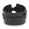 thumbnail image 1 of NOVICA Men's leather wristband bracelet, 'Wider Lanna Warrior in Black', 1 of 6
