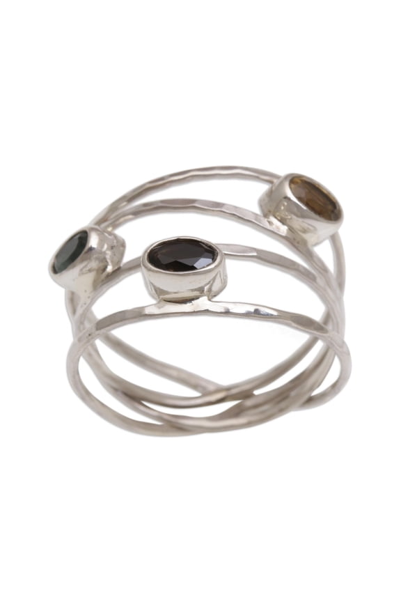 Multi-gemstone ring, 'Bold Majesty'