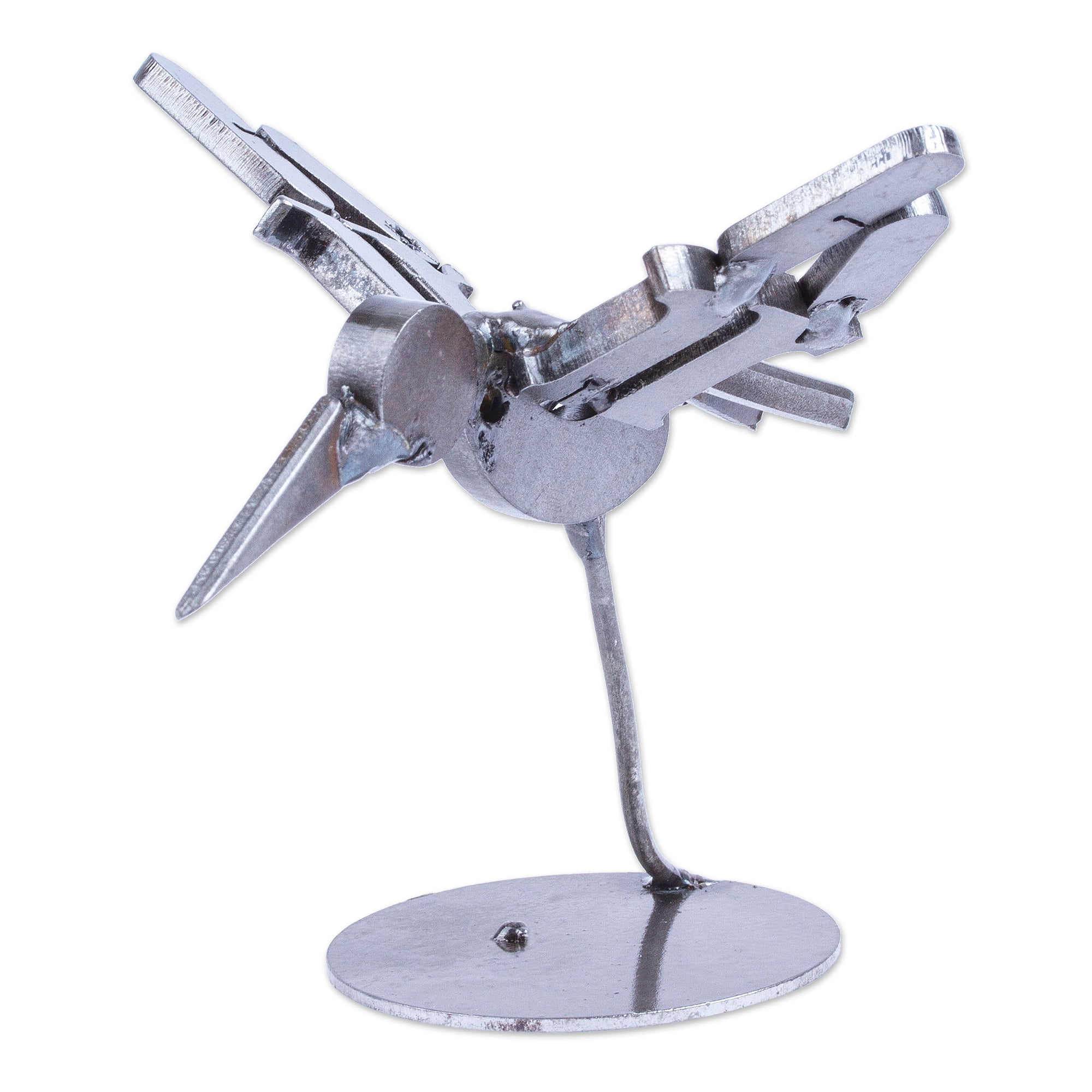 NOVICA Handmade Recycled Metal Chess Set - 'Recycling Challenge' | Eco-Friendly Tabletop Game