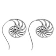 thumbnail image 1 of NOVICA Sterling silver drop earrings, 'Spiral Nautilus', 1 of 9