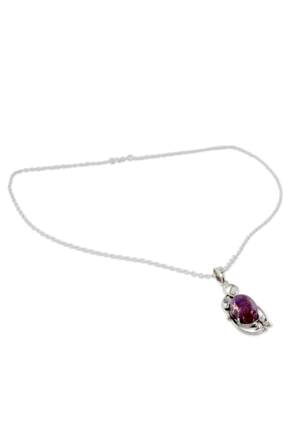 Sterling silver pendant necklace, 'Splendor'