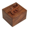 thumbnail image 1 of NOVICA Wood decorative box, 'Protective Gecko', 1 of 6