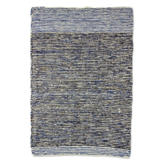 NOVICA Wool area rug, 'Midnight Flow'