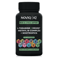 thumbnail image 1 of NOVIQ - 11-in-1 Mood & Stress Supplement: 200mg L-Theanine, 20mcg VegD3®, Bioactive B-Complex w/ 5-MTHF, 150mg L-Tyrosine, 100mg Ginkgo, 150mg Bacopa, 300mcg Huperzine, 1 of 6