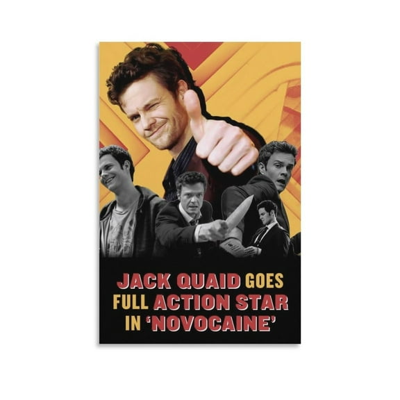 NOVOCAINE Limited Edition Canvas Wall Art Retro Movie Poster P-4