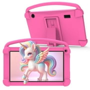 7 Inch Kids Table for kid, Android Toddler Tablets, Children Tablet with 32GB Storage 4GB RAM WiFi BT Shockproof Case Dual Camera Educationl Games Parental Control, Kids Software Pre-Installed