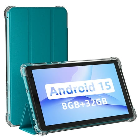 7 inch Android 15 Tablet, 8GB RAM (3+5 Extended), 32GB ROM + 1TB Expandable, Dual Camera, IPS HD Display, 5G/WiFi 6, BT 5.0, with Premium Business Case