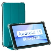 7 inch Android 15 Tablet, 8GB RAM 3+5 Extended, 32GB ROM + 1TB Expandable, Dual Camera, IPS HD Display, 5G/WiFi 6, BT 5.0, with Premium Business Case