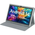 thumbnail image 1 of 7 Inch Android 14 Tablet,with Case, 8GB (4+4 Expandable) RAM, 32GB ROM, Supports 1TB MicroSD, 1024x600 Display, 2MP+5MP Tableta, 3000mAh Battery, 5G WiFi 6 android tablets, 1.5GHz Processor, 1 of 7