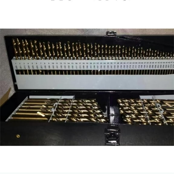 NOVORIK 115Pcs Drill Bit Set , Cobalt Twist Drill 1/16"- #60, M35 High Speed Steel,135 Degree Split Point, for Stainless Steel, Hardened Metal, Cast Iron, Plastic and Wood
