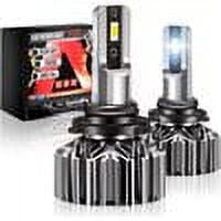 NOVSIGHT 9005 HB3 Headlight Bulbs, 12000 Lumens 60W Super Bright LED Headlights Conversion Kits, 6500K Cool White High Beam Pack of 2