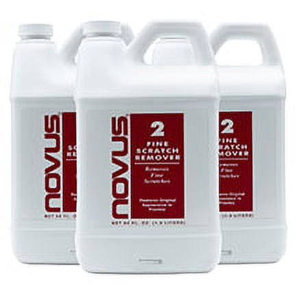 NOVUS 7072 | Fine Scratch Remover #2 | 3 Pack, 64 Ounce Bottles