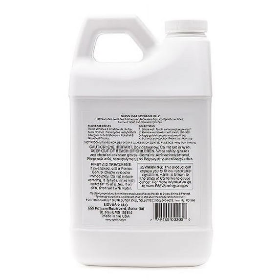 NOVUS 7072 | Fine Scratch Remover #2 | 64 Ounce Bottle