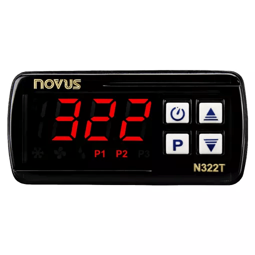 NOVUS 80322T3022 N322T NTC Timer Temperature controller, 2 relays