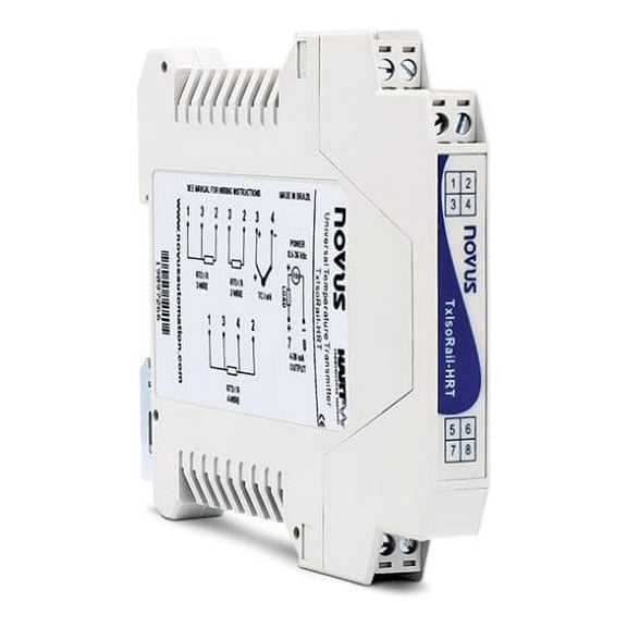 NOVUS 8806030380TxIsoRail isolated DIN Rail temp. transm. 0-10Vdc out