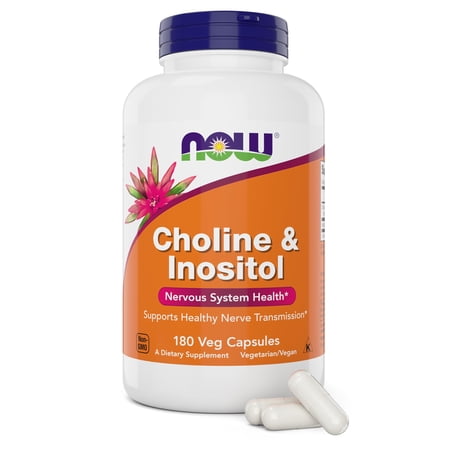 NOW Choline & Inositol, 180 Vegetarian Capsules