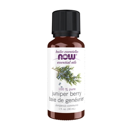 NOW Essential Oils, Juniper Berry Oil, Restoring Aromatherapy Scent, Child Resistant Cap, 1-Ounce
