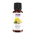 thumbnail image 1 of NOW Essential Oils, Lemon Oil, Cheerful Aromatherapy Scent, Cold Pressed, 100% Pure, Vegan, Child Resistant Cap, 1-Ounce, 1 of 7