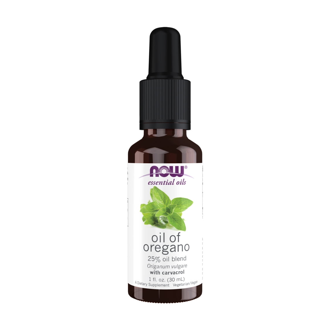 NOW Essential Oils, Oil of Oregano, 25% Blend of Pure Oregano Oil in Pure Olive Oil, Comforting Aromatherapy Scent, Steam Distilled, Vegan, Child Resistant Cap, 1-Ounce