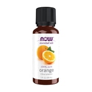 NOW Essential Oils, Orange Oil, Uplifting Aromatherapy Scent, Cold Pressed, 100% Pure, Vegan, Child Resistant Cap, 1-Ounce