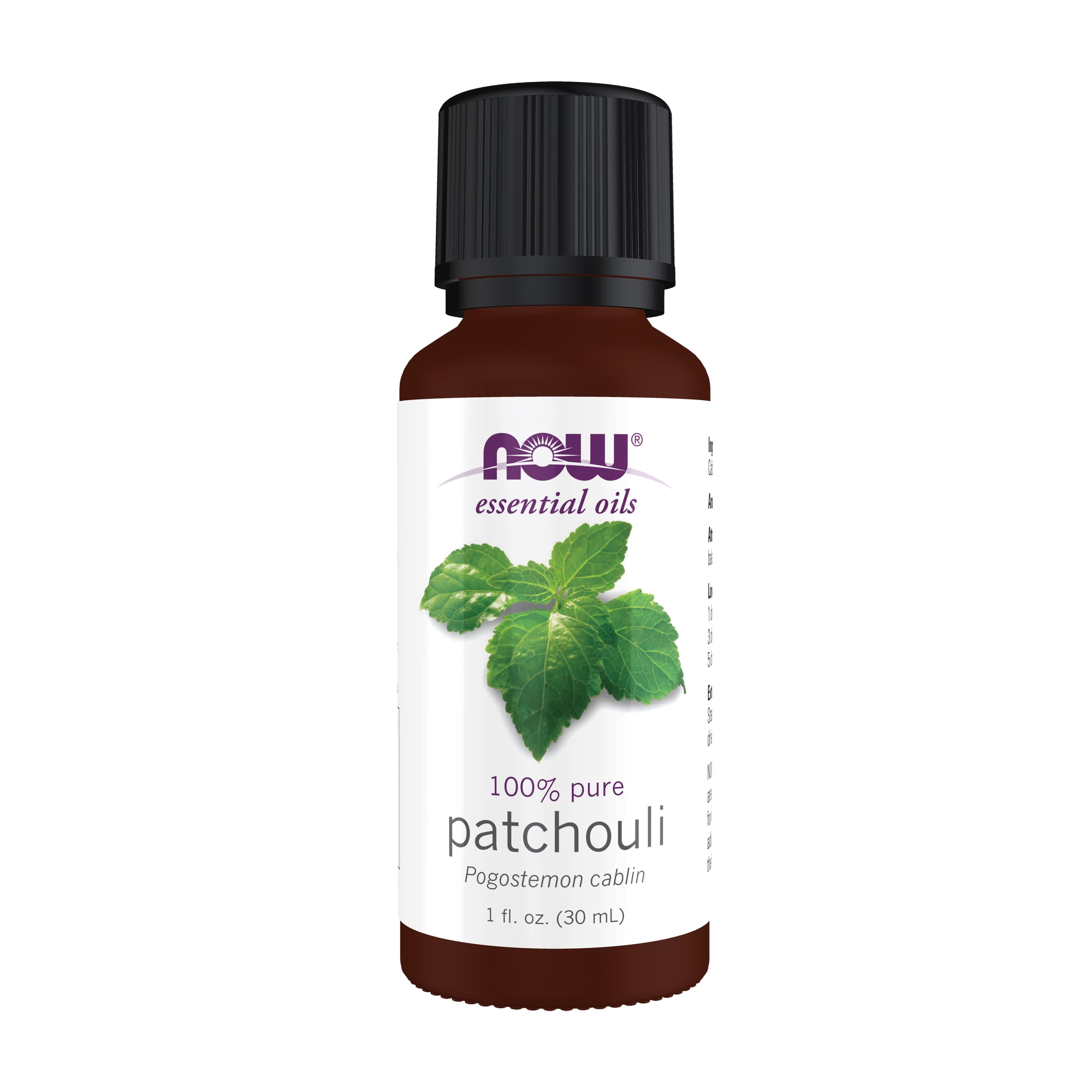 NOW Essential Oils, Patchouli Oil, Earthy Aromatherapy Scent, Steam Distilled, 100% Pure, Vegan, Child Resistant Cap, 1-Ounce