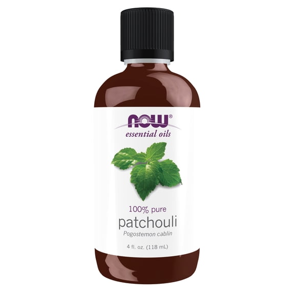 NOW Essential Oils, Patchouli Oil, Earthy Aromatherapy Scent, Steam Distilled, 100% Pure, Vegan, Child Resistant Cap, 4-Ounce