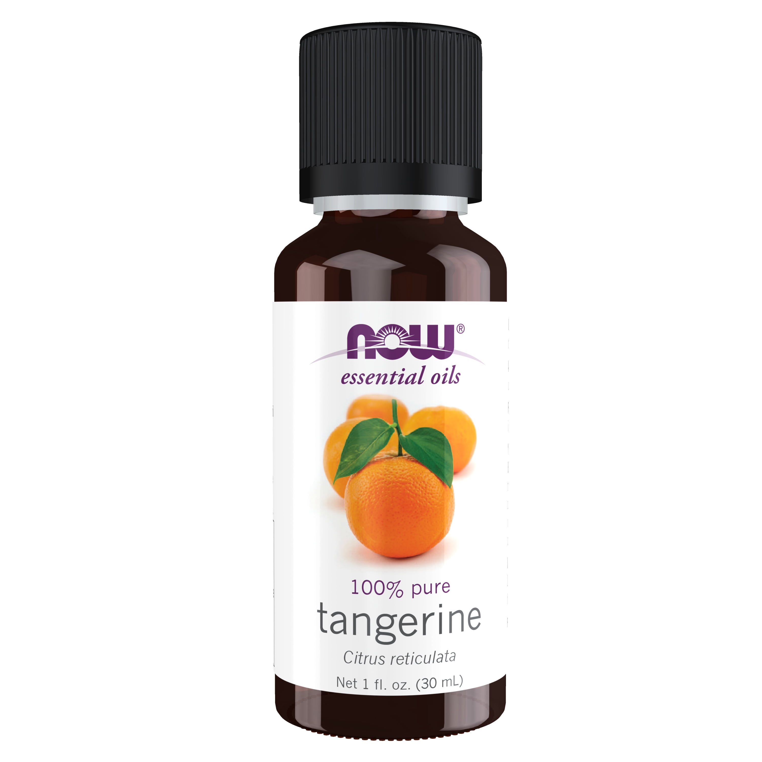 NOW Essential Oils, Tangerine Oil, Cheerful Aromatherapy Scent, Cold Pressed, 100% Pure, Vegan, Child Resistant Cap, 1-Ounce