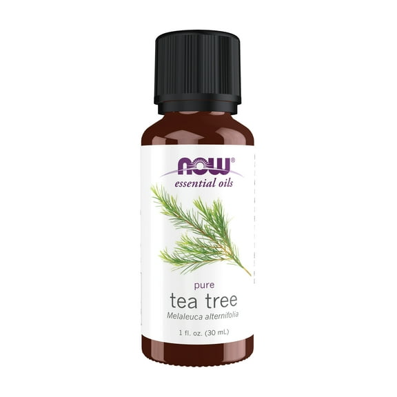 NOW Essential Oils, Tea Tree Oil, Steam Distilled, 100% Pure, Vegan, Child Resistant Cap, 1-Ounce