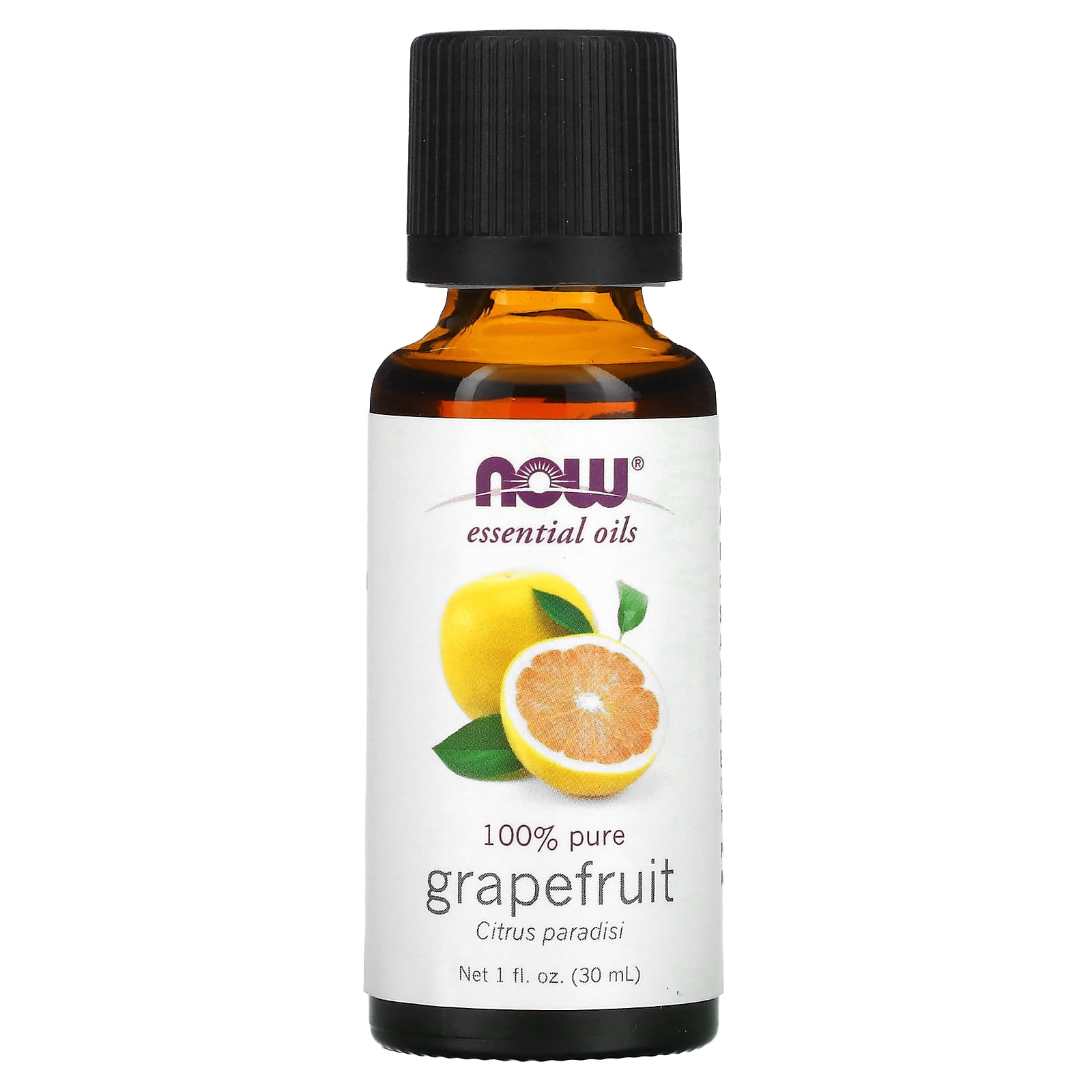 NOW Essential Oils, 1-Oz Grapefruit Oil, Pure, Vegan, Citrus
