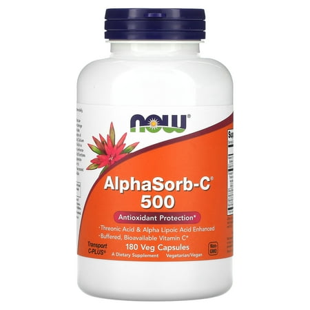 NOW Foods AlphaSorb-C® 500 -- 180 Veg Capsules