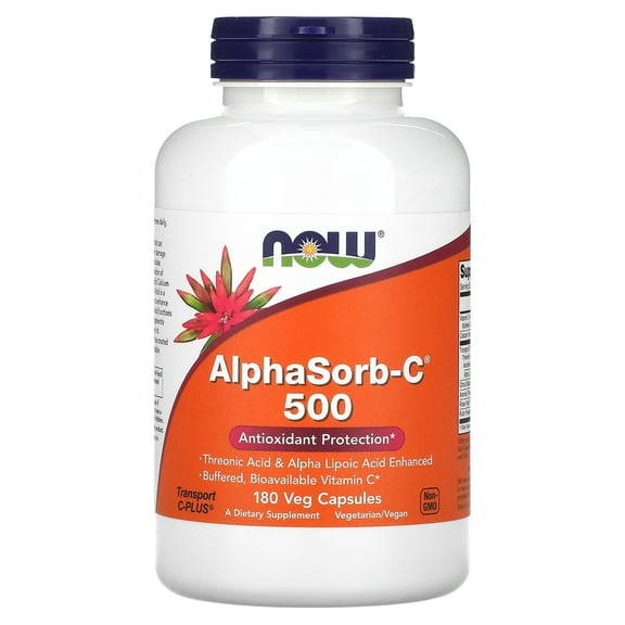 NOW Foods AlphaSorb-C 500 -- 180 Veg Capsules
