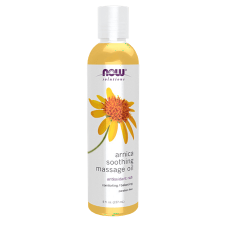 NOW Solutions Arnica Warming Relief Massage Oil, 8 Fl Oz